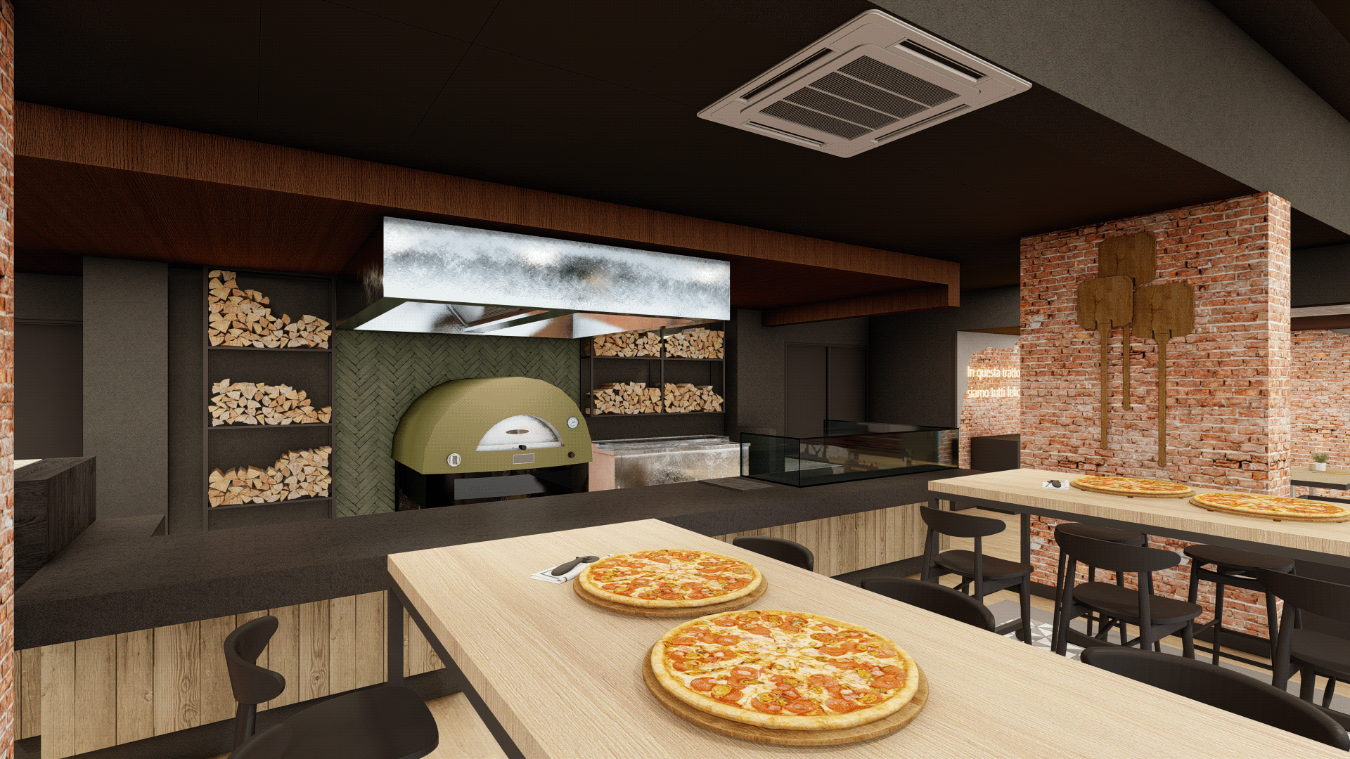 Atelier Domh 披萨店室内设计-21
