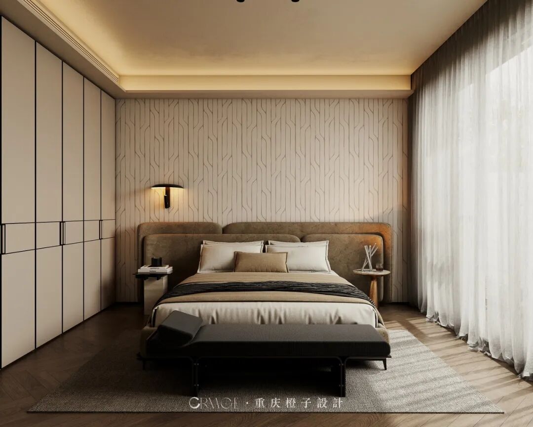 橙子新作||国宾壹号院——醇境·融邸，暖木鎏金-44