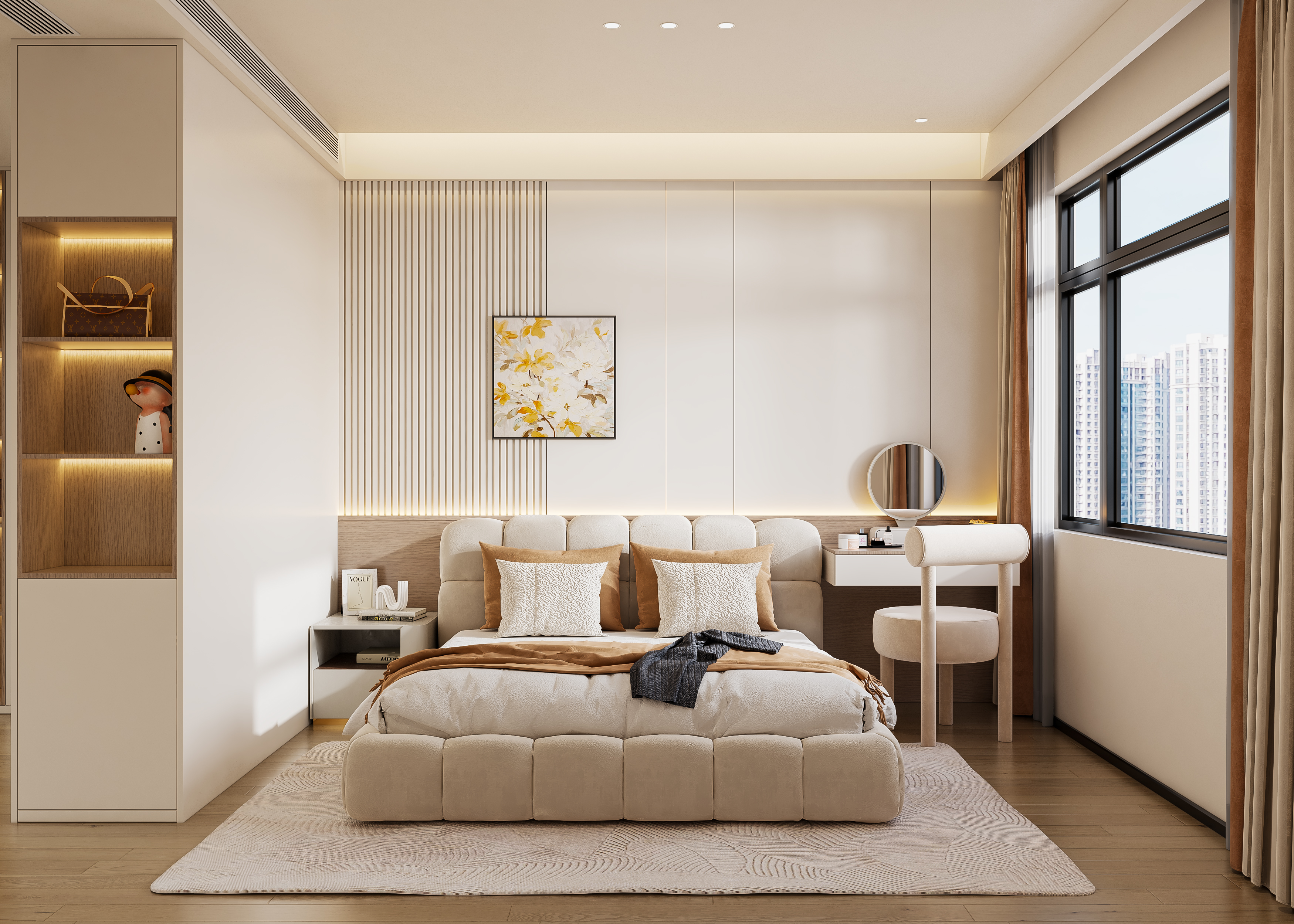 奶油风家装效果表现-9