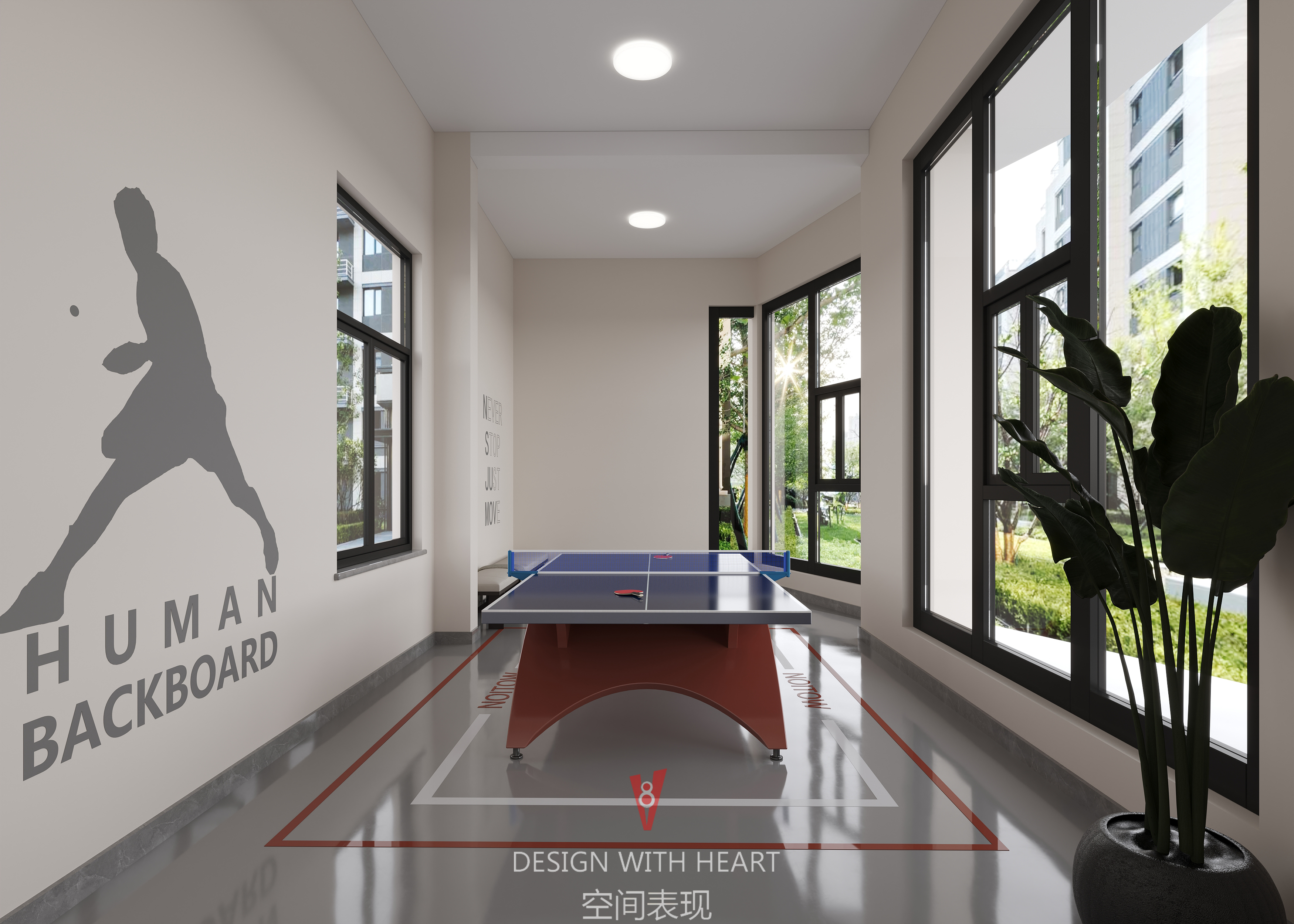 V8 空间表现 · 高端工装整装设计效果图-6