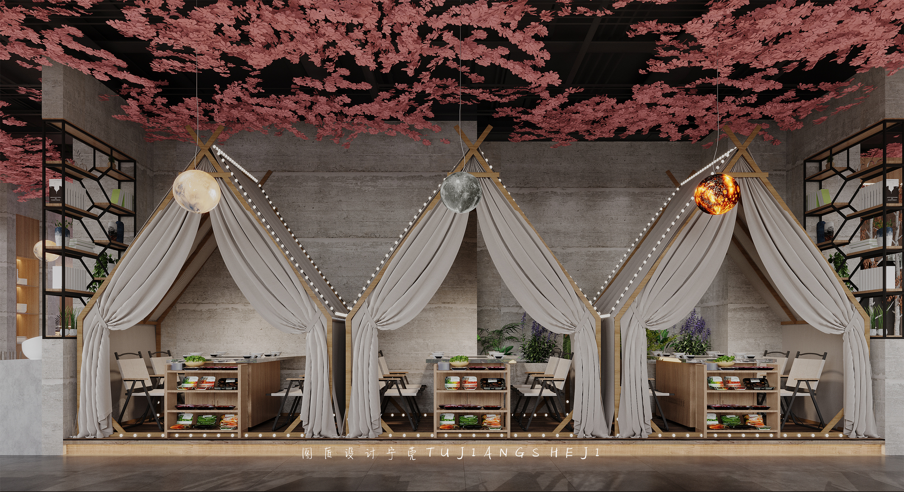 打造氛围感的露营风火锅店！-1