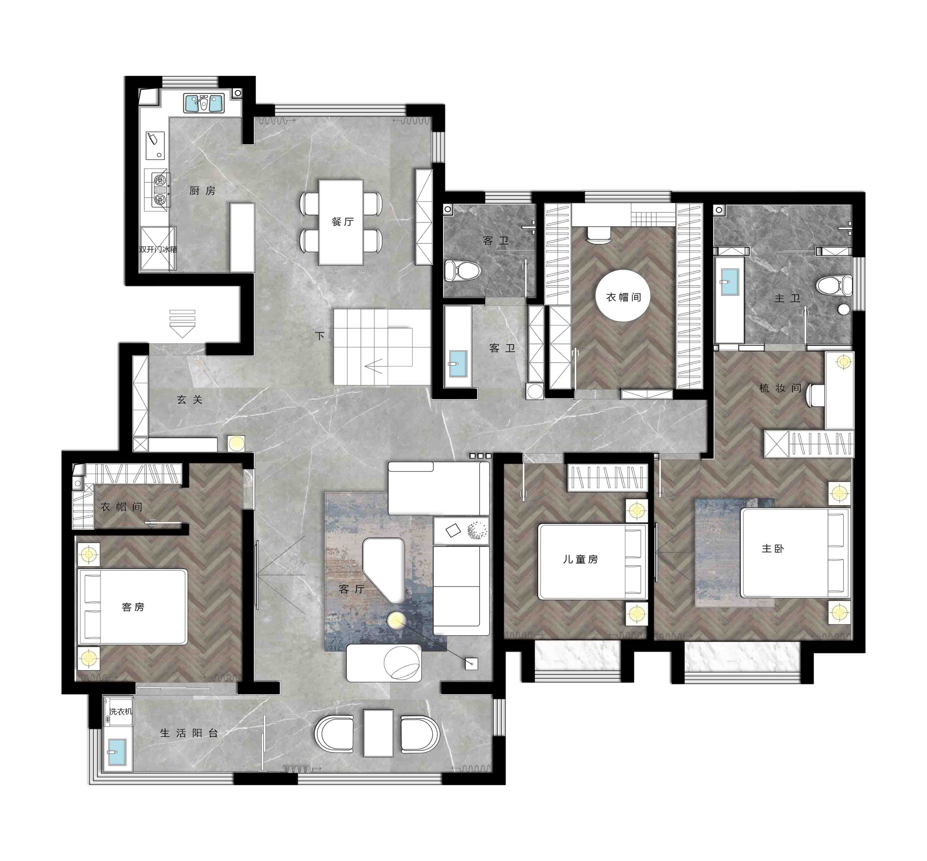 一半：向左童趣，向右型格 | 东荷逸品空间设计-103