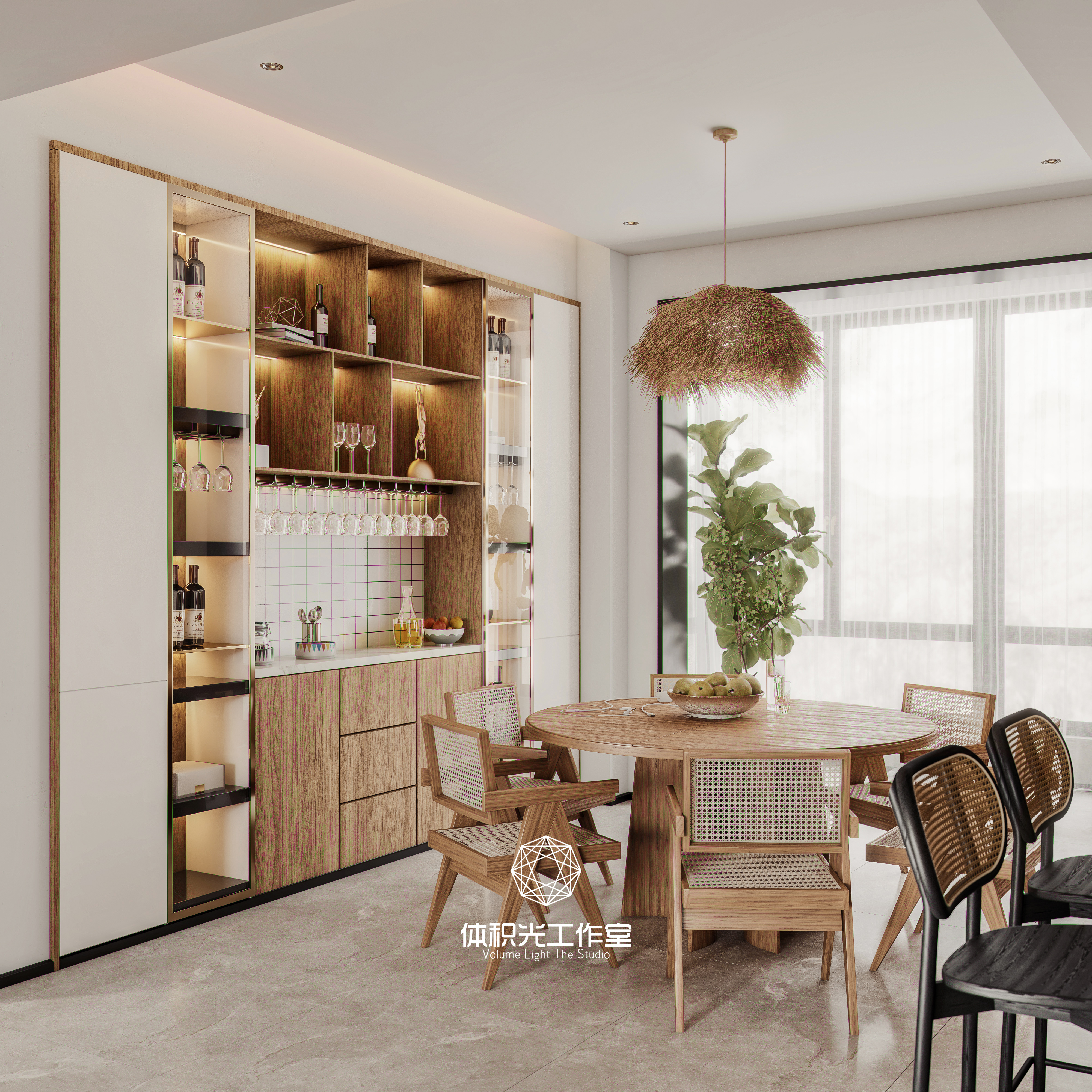 暖调客餐厅设计-16