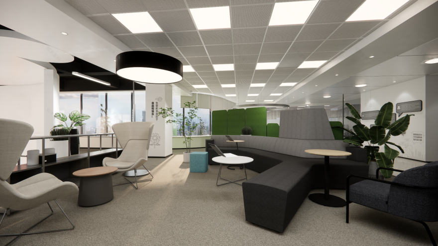 企业办公改造设计 标准办公层-5