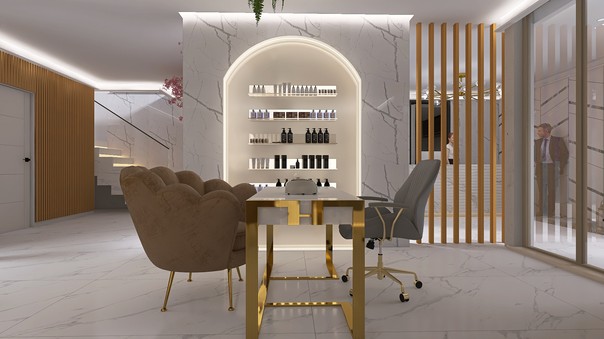 INTERIOR DESIGN BEAUTY SALON / DISEÑO SALON DE BELLEZA-4