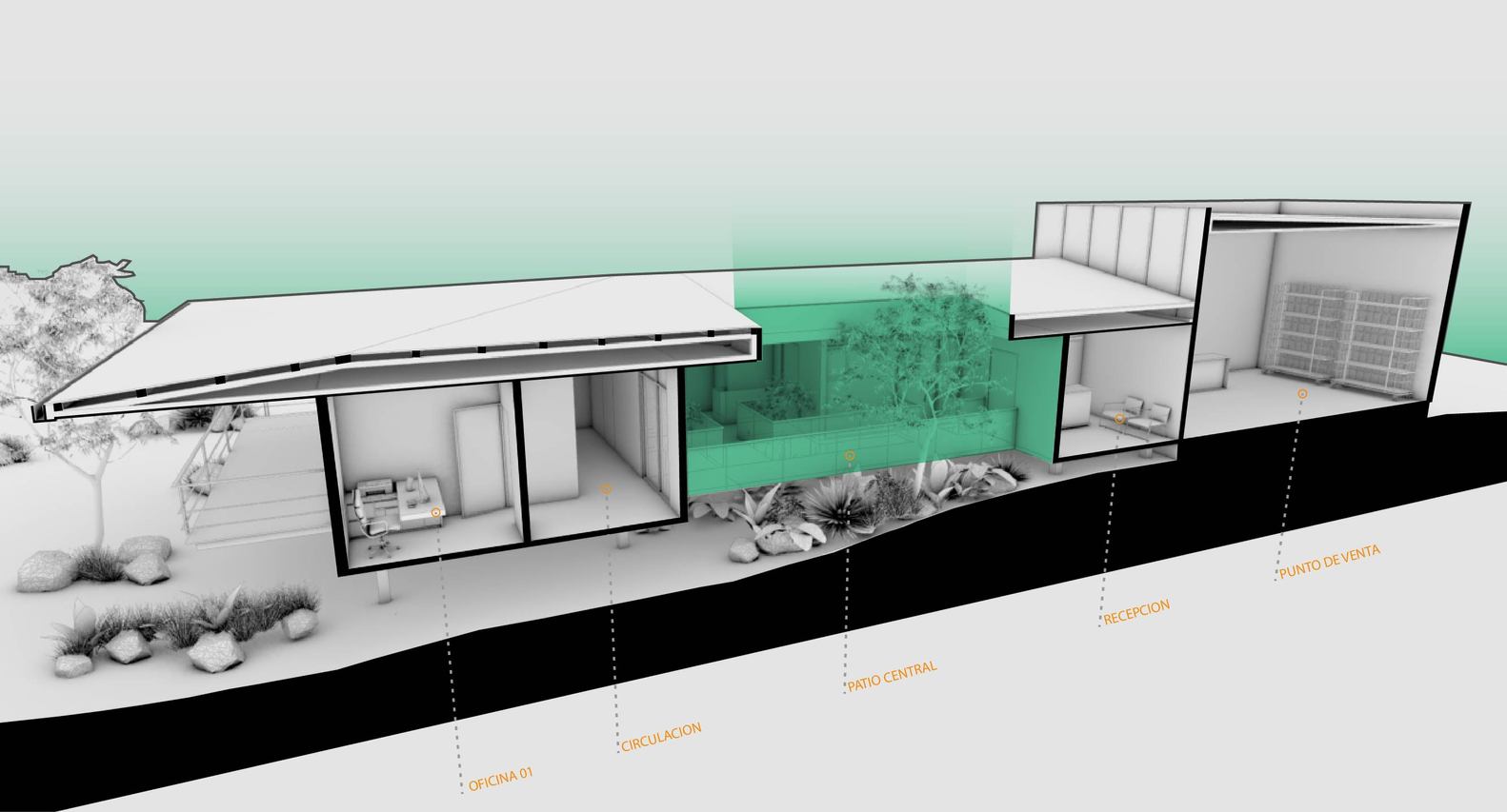 热带雨林中的悬浮平台 · UPL Operation Center-41