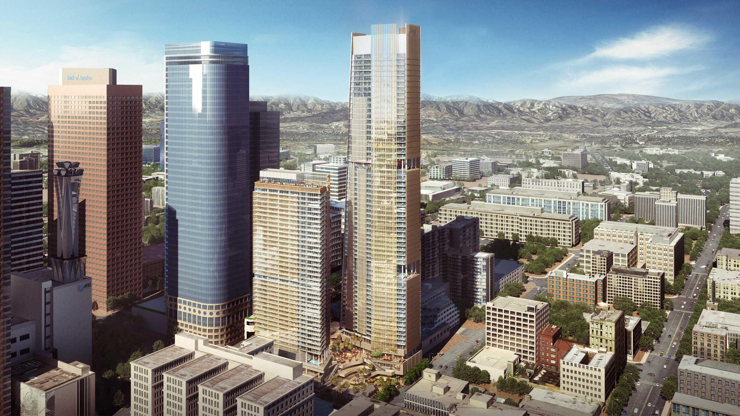 洛杉矶第三高摩天大楼 | 现代版的意大利山城-0