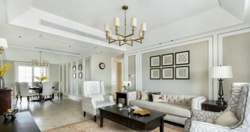 191m²简约美式大平层,自由无拘的家居生活-12