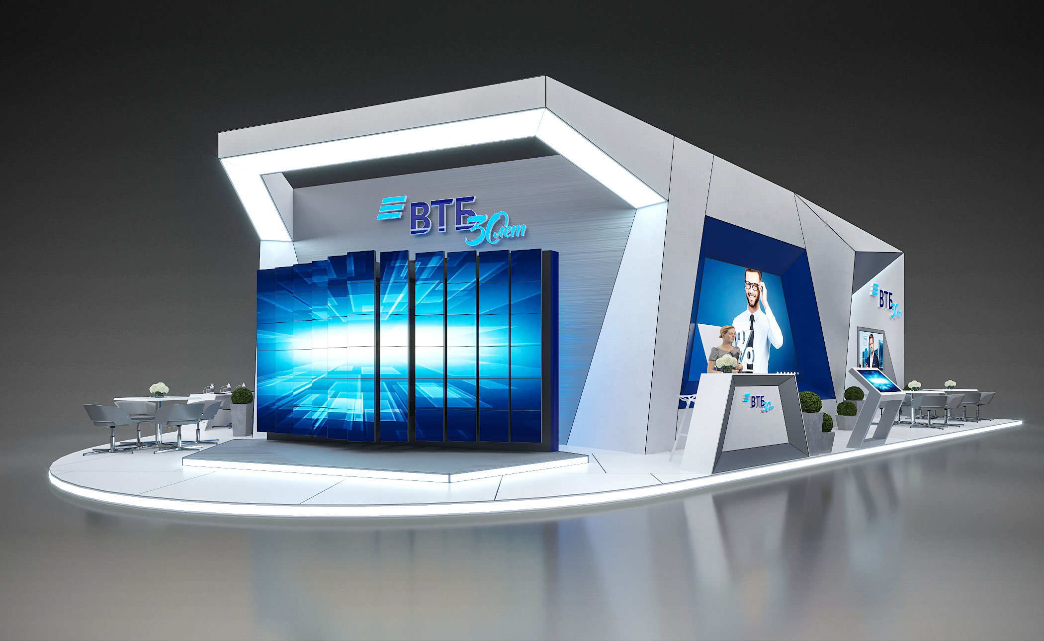Стенд 140 метров для компании ВТБ-14