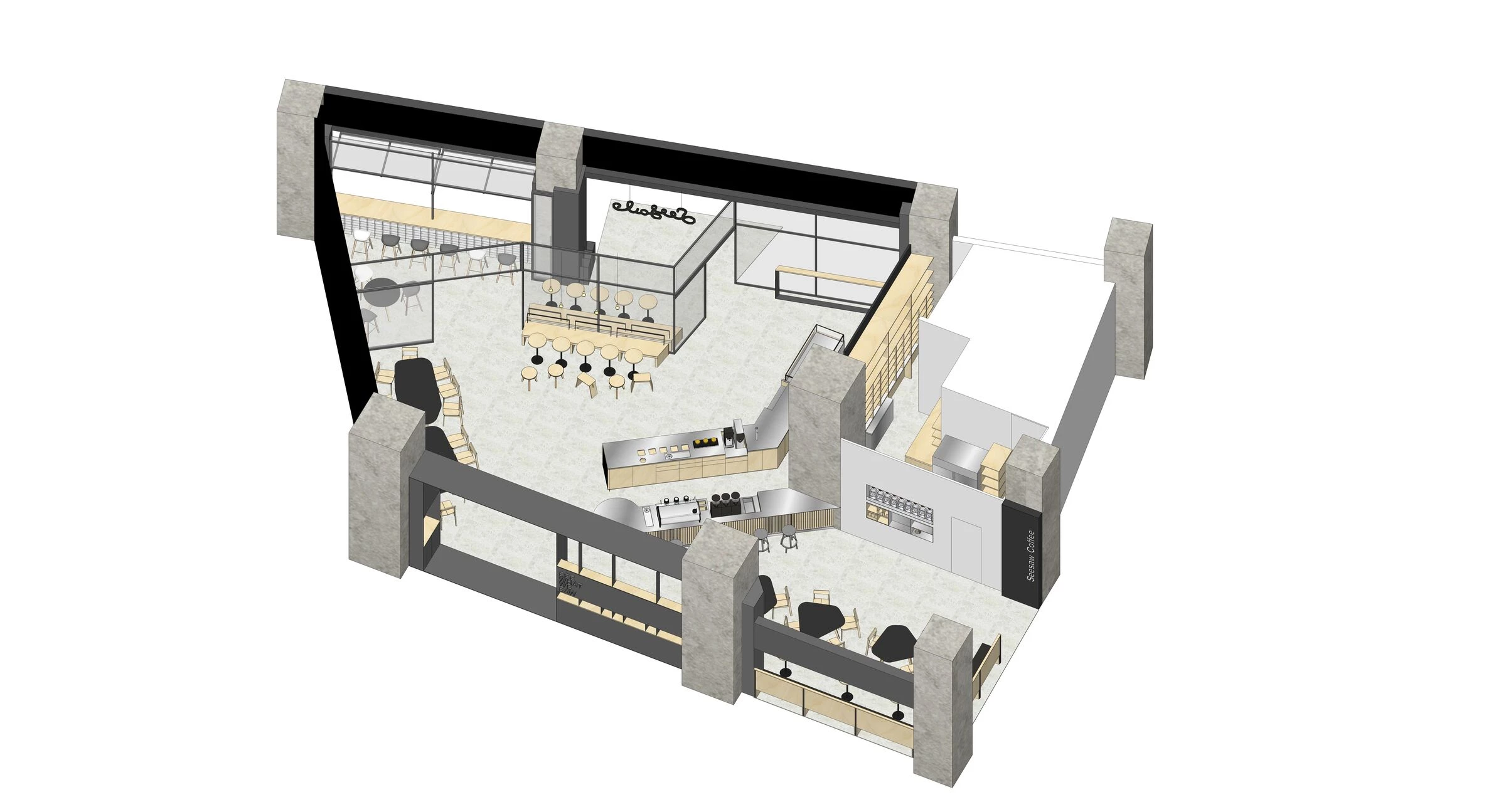 跷跷板咖啡淮海 755丨中国上海丨Nota Architects-20
