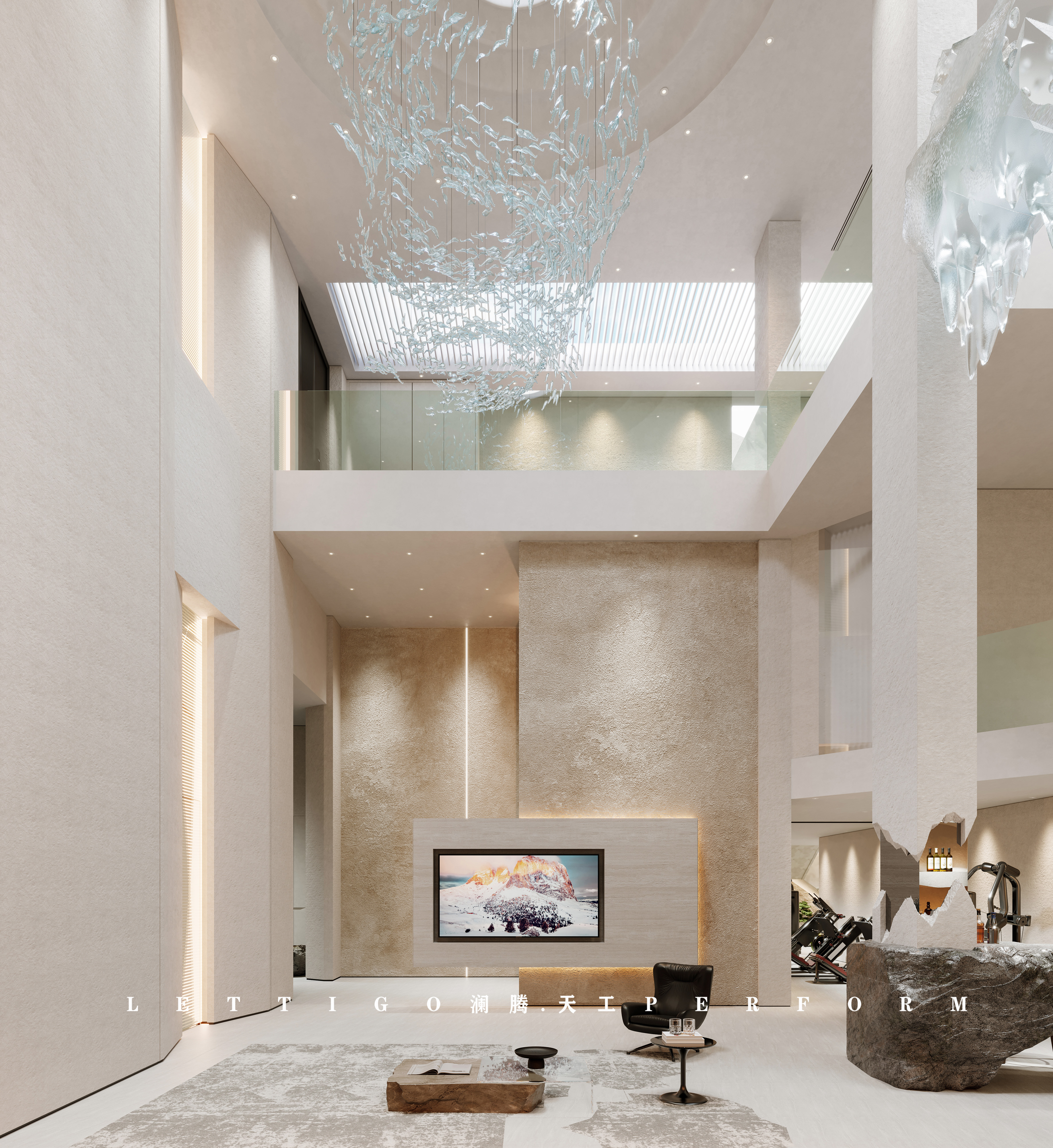 独特随性自由，渗透着艺术美的侘寂风别墅-0