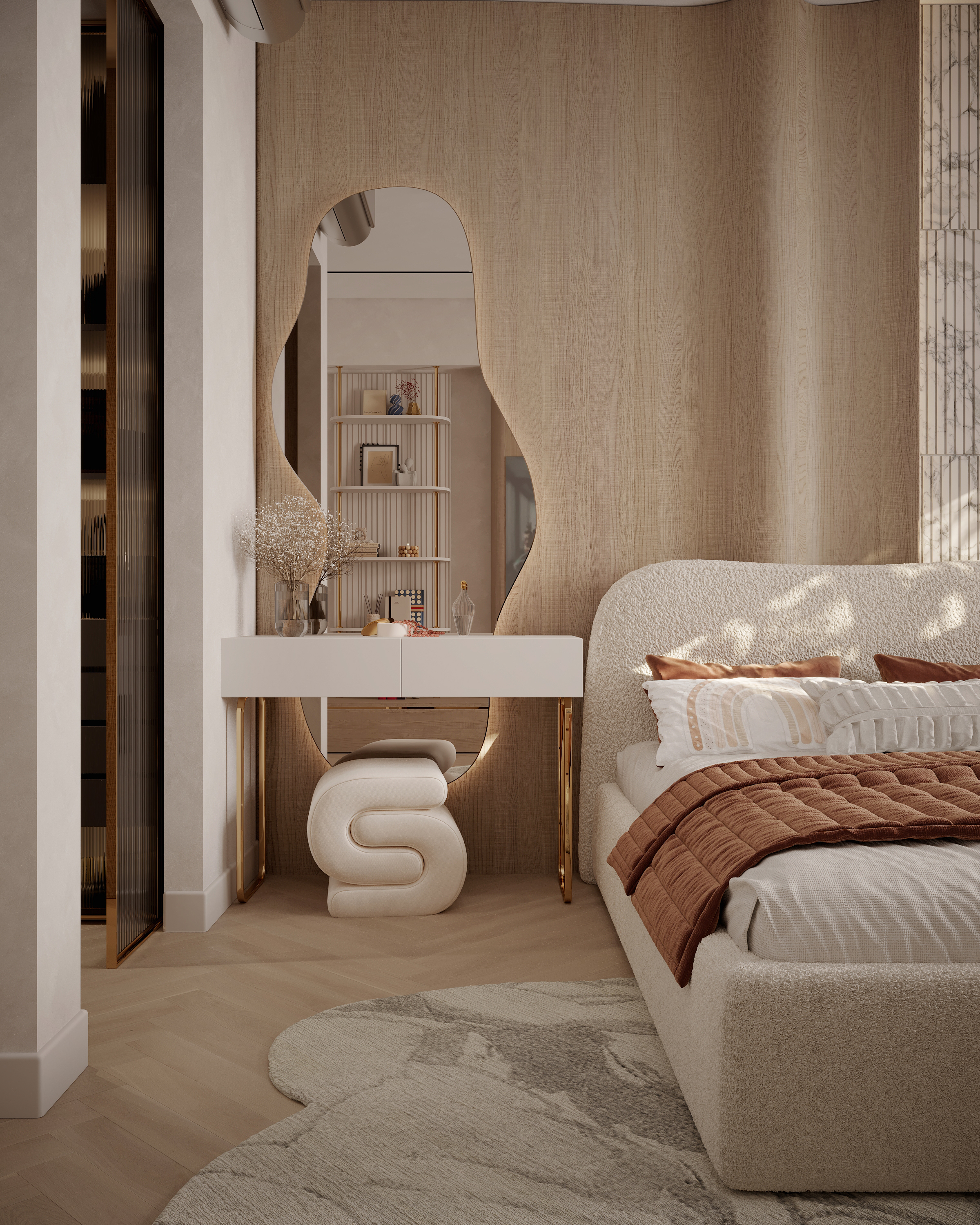 女孩卧室设计丨埃及开罗丨Amina El  kholy,Ahmed Saleh Designs-15