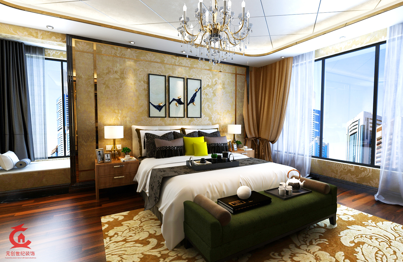 港式奢华150㎡户型-14