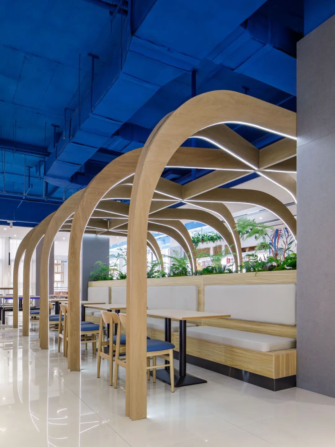 河南工业大学餐厅丨中国郑州丨晓寒建筑空间设计-11