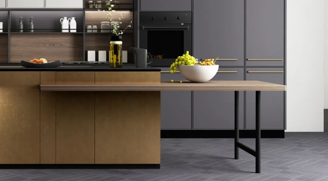 2020年欧派新品黄金海岸橱柜，工业风也有不一样的柔和！-16