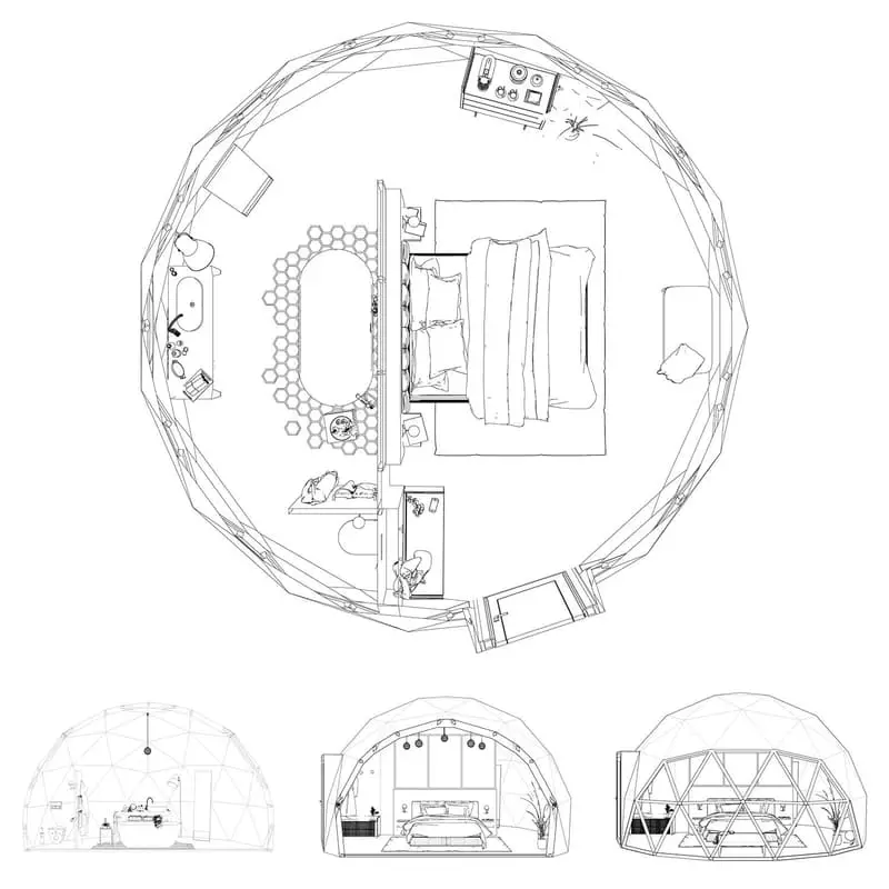 30 平米创意模块化生态小屋-10