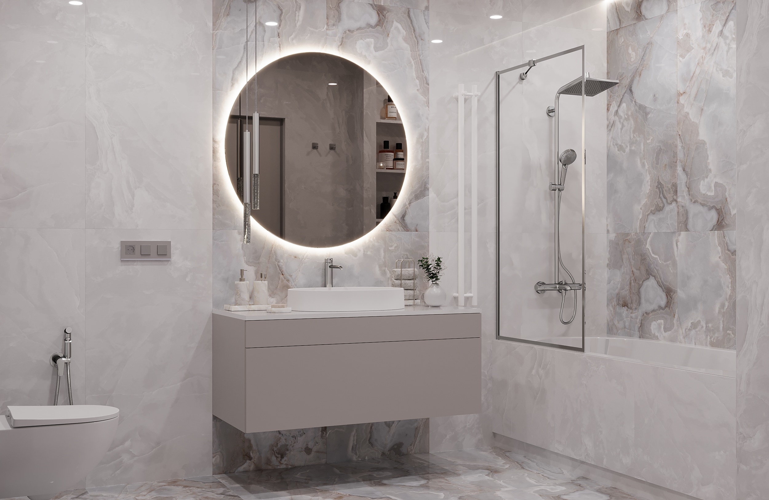 Contemporary 3-Room Apartment | Interior Visualization-15