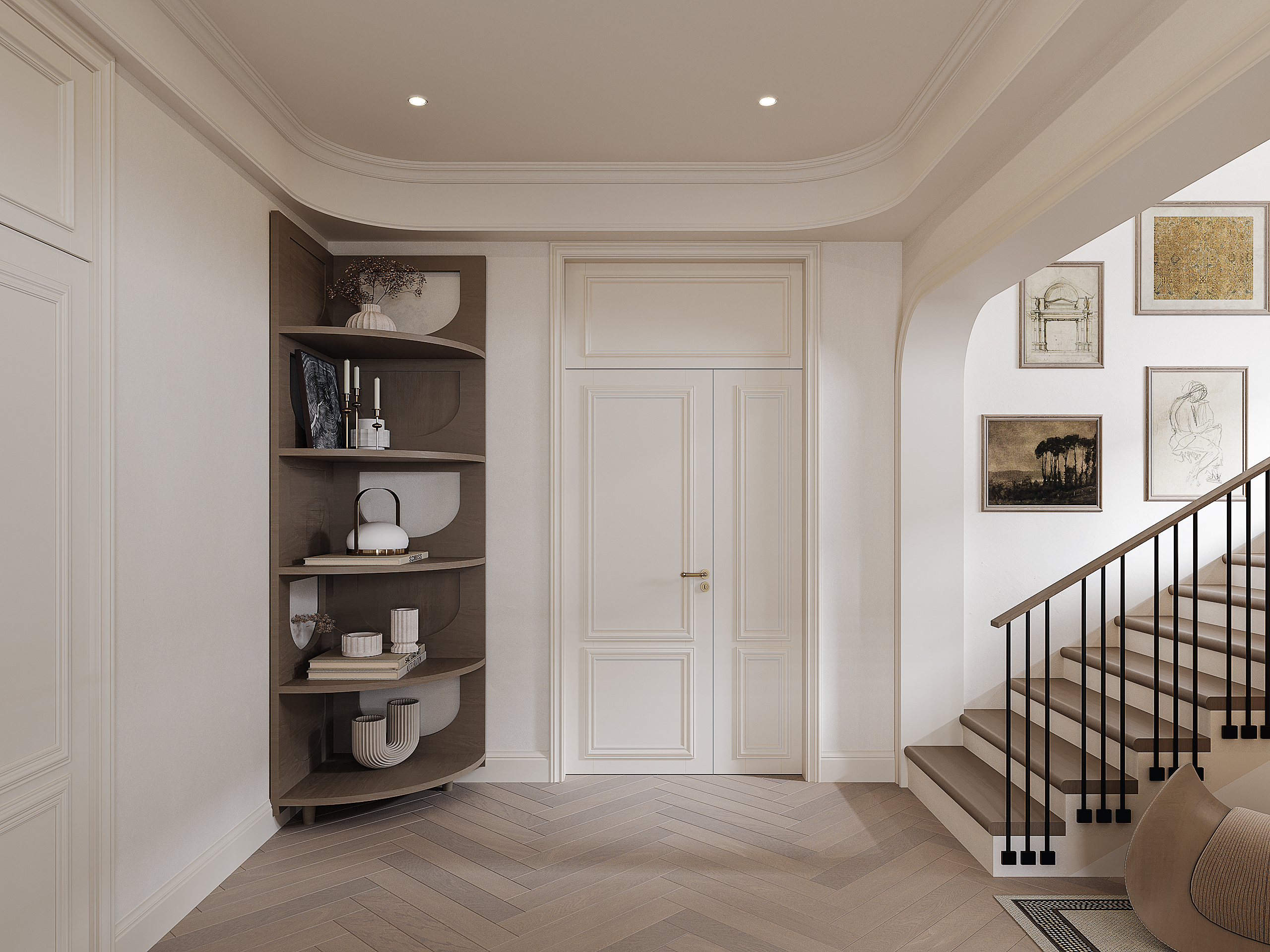 轻法式别墅空间-11