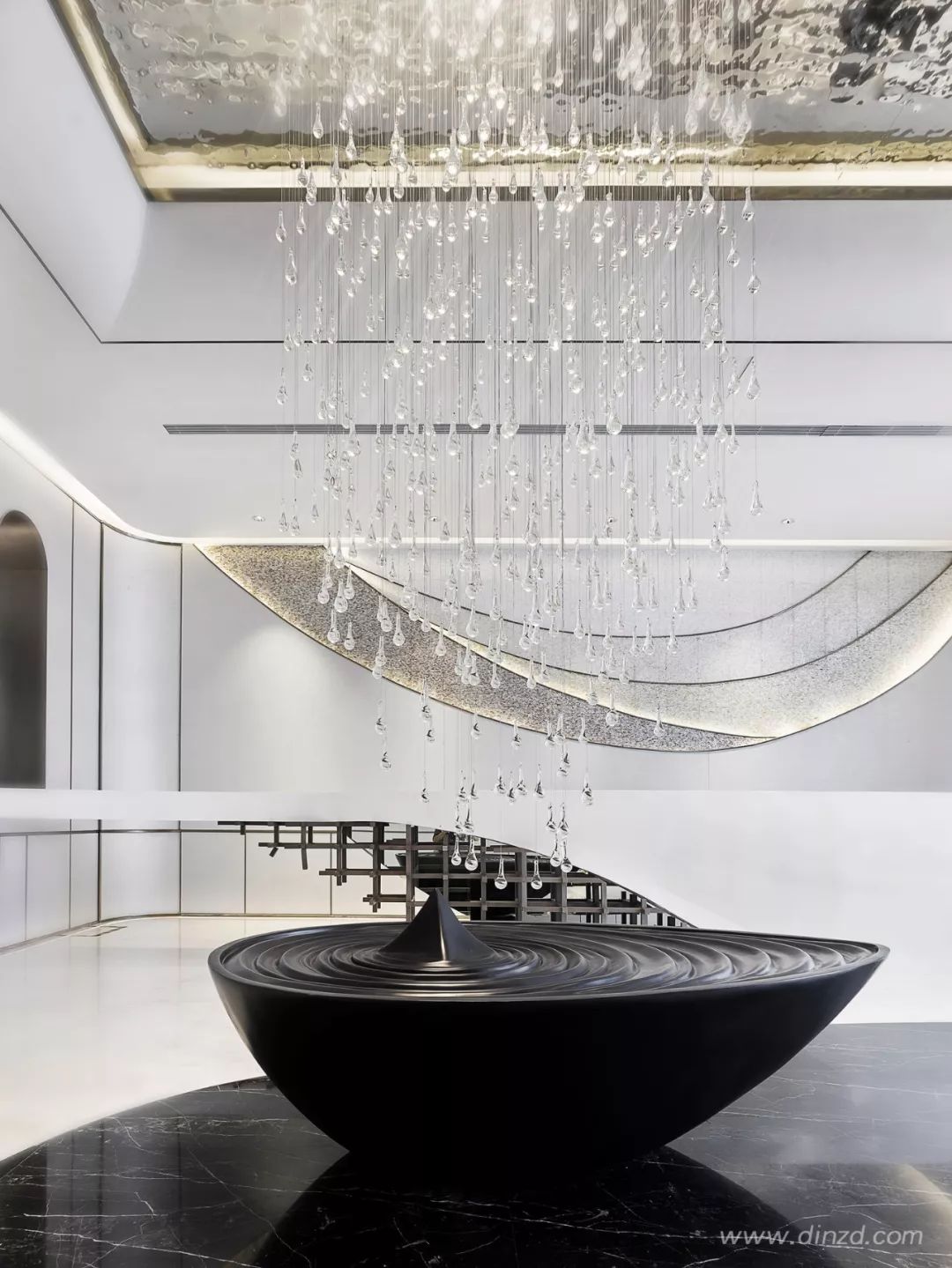 《云水谣》现代轻奢售楼处，融入自然元素，打造优雅空间-12