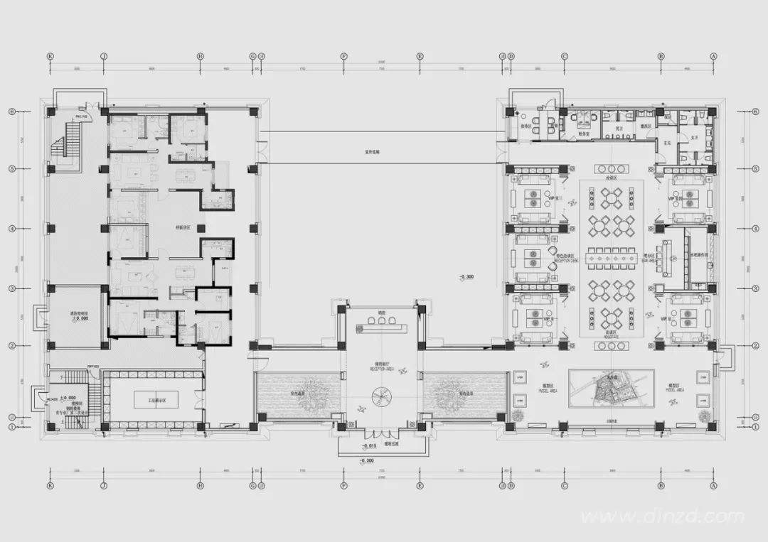 天津津门大院售楼处 | 古韵墨色与现代材质的完美融合-76