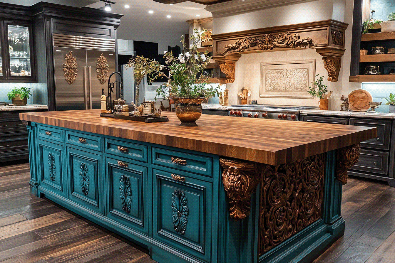 Extraordinary Bespoke Kitchen Islands by AICI-111