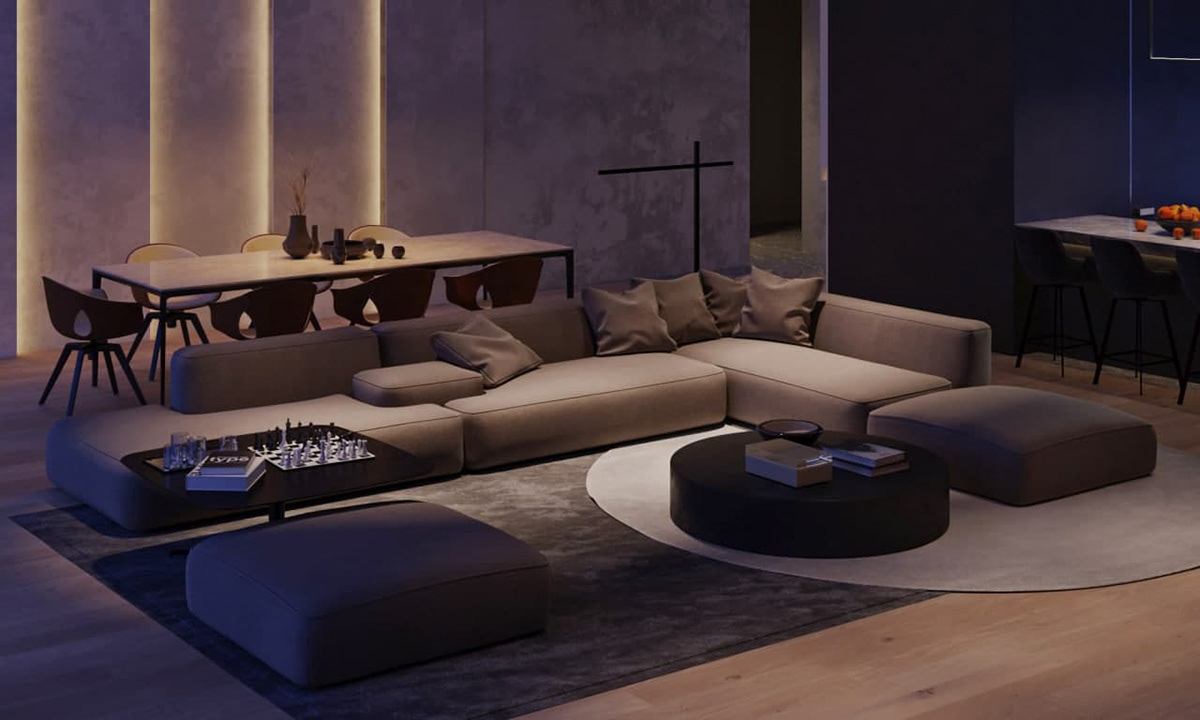 乌克兰 600平超大空间简约设计！-4