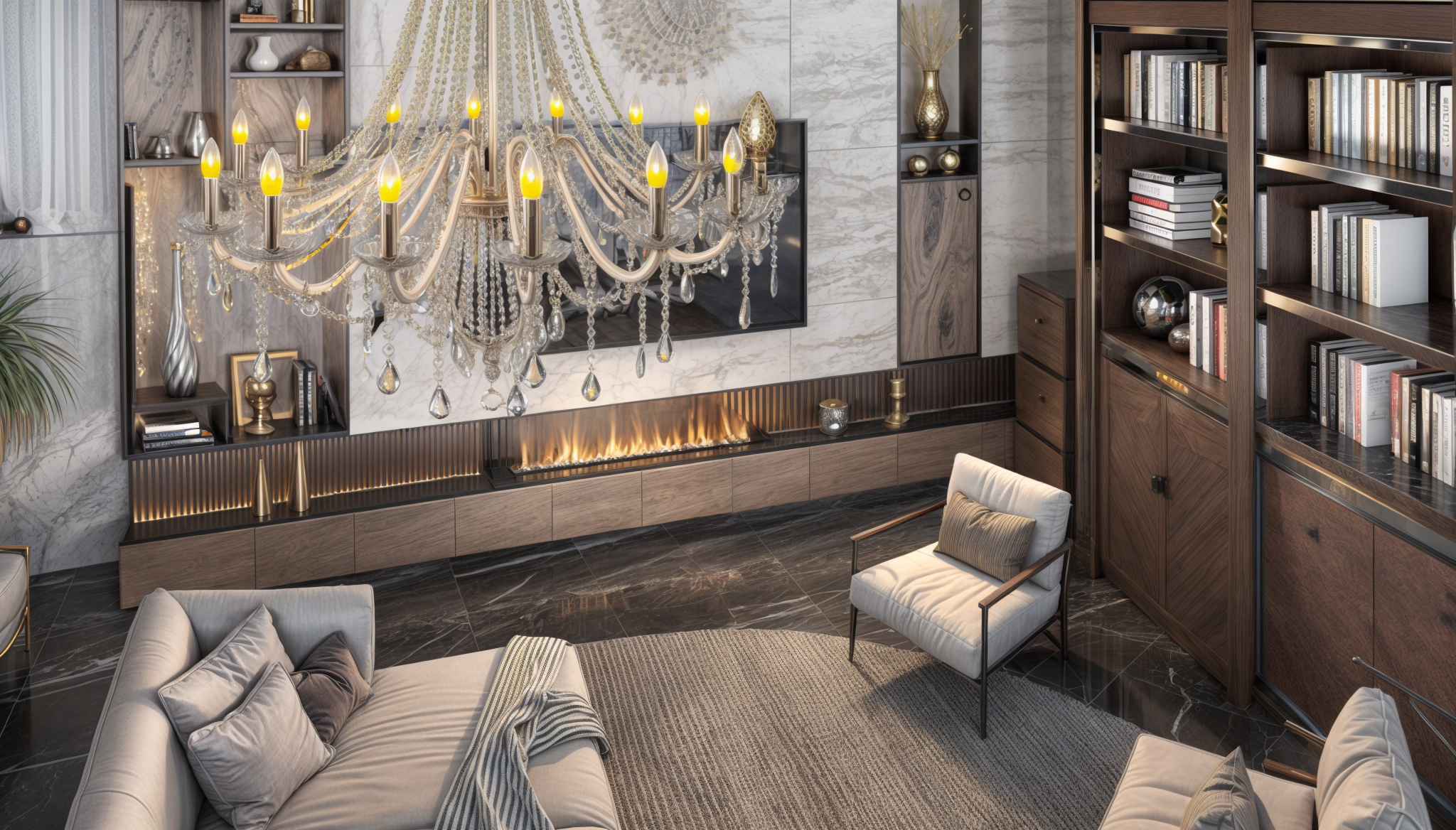 living room in cairo-3