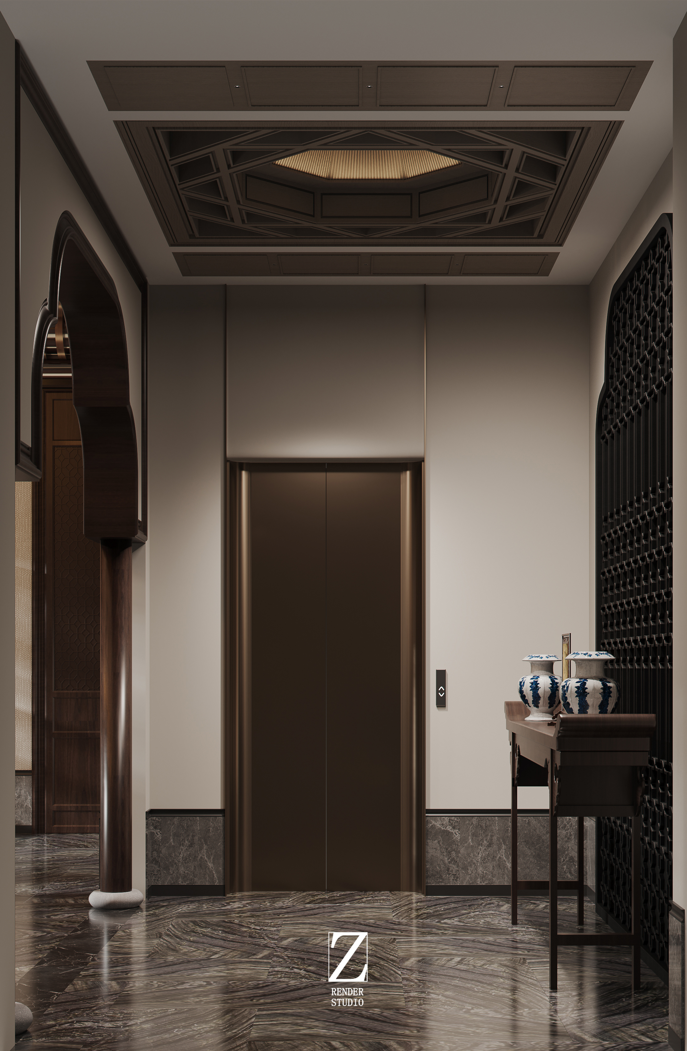 四合院住宅设计表现一-6