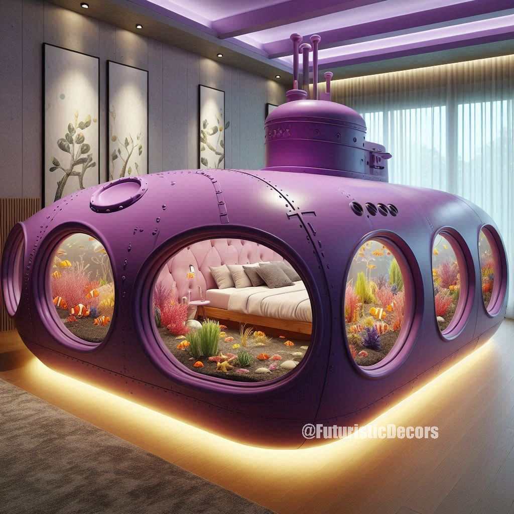 Submarine Aquarium Beds（潜艇水族馆床）-17
