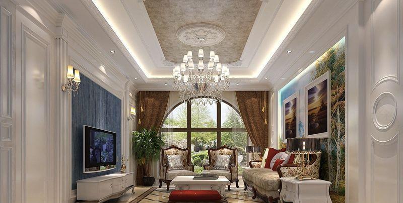 龙山艺墅 | 欧意混搭风格,展现350平米别墅沉稳大气之美-12