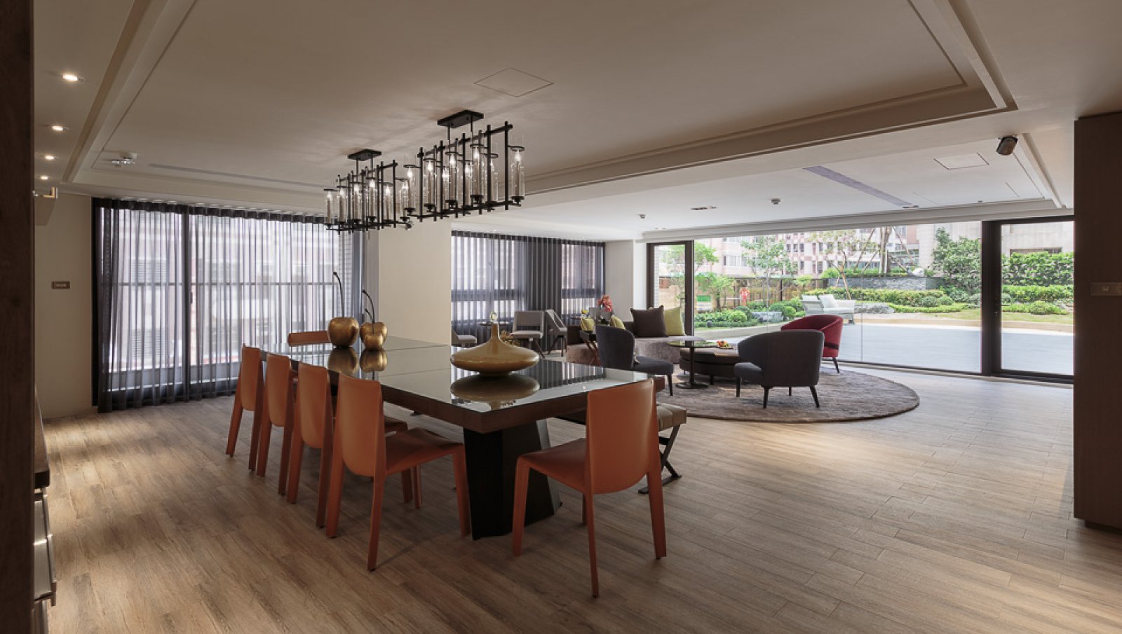 高雄别墅样板房展示空间 | 新古典风格融合现代元素-17