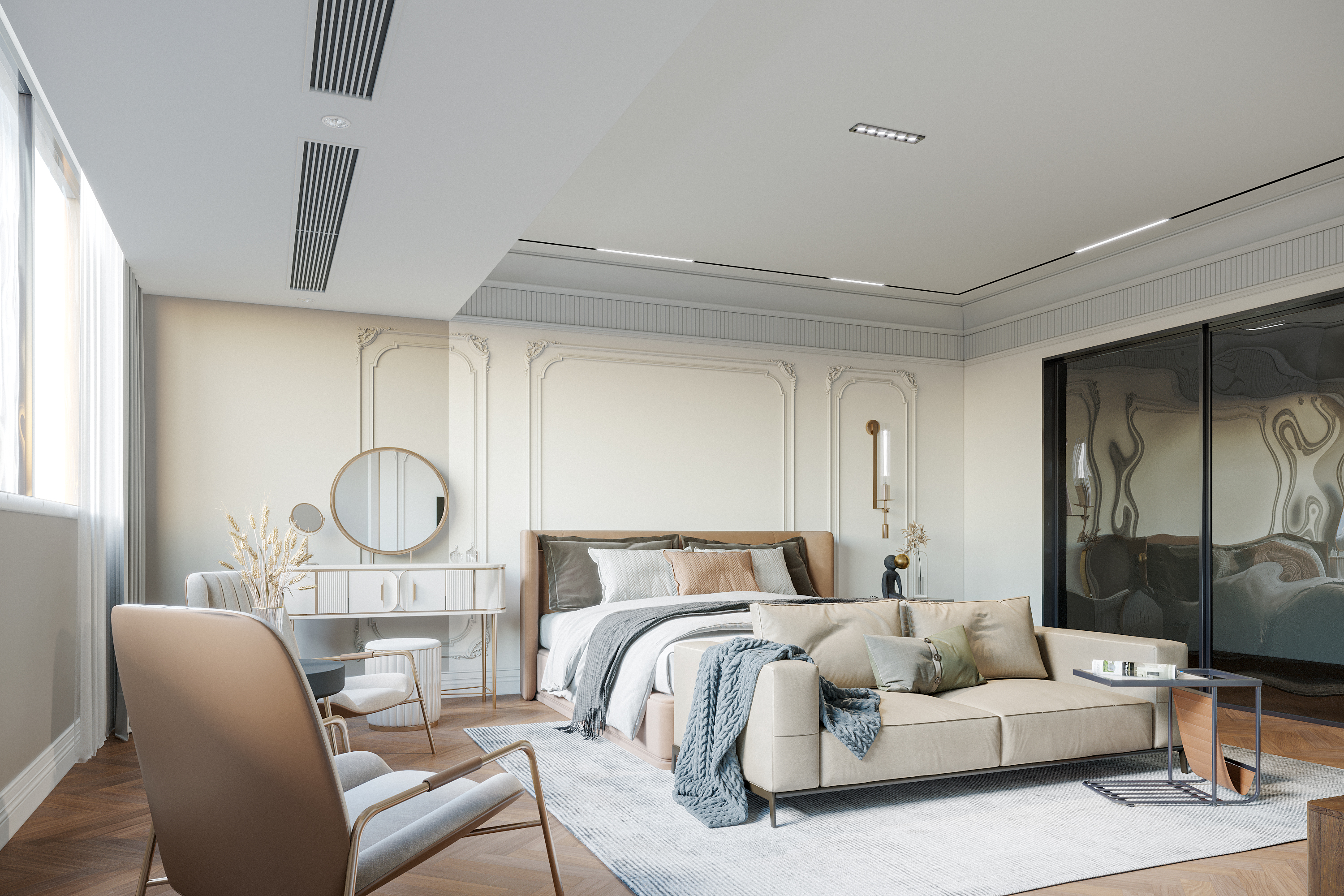 和通里卧室改造 | 现代简约风格的温馨空间-4