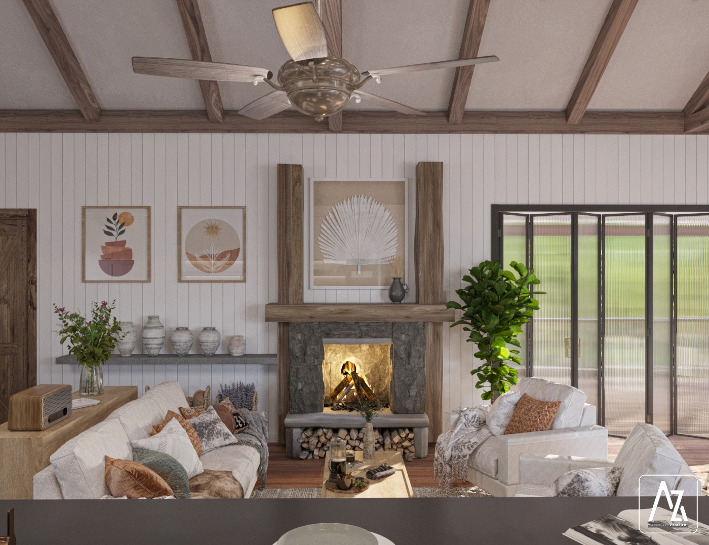 Farmhouse Lounge & Kitchen-3