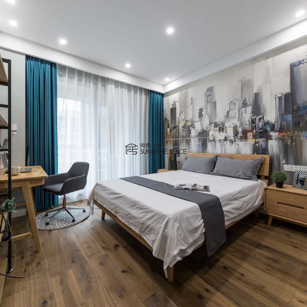 英溪桃源 130㎡北欧现代风家居设计,自然与工业共生的平衡美-71