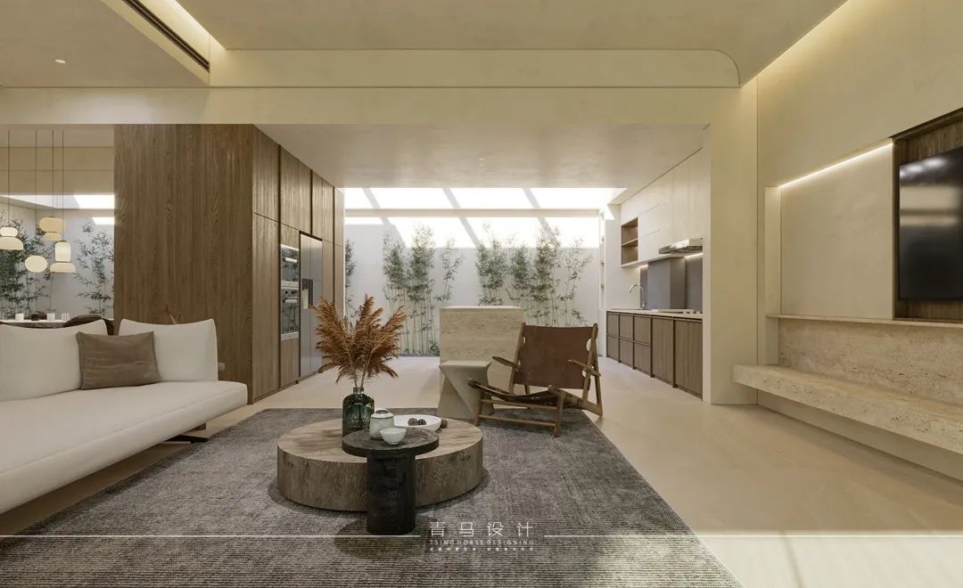 融创揽月府·赵志远设计·现代侘寂风格·380㎡合院丨青马别墅空间设计-64