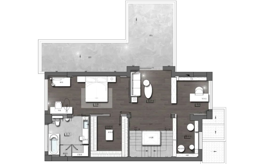 福州金桥花园摩登都会——北辰意创打造现代美学空间-134
