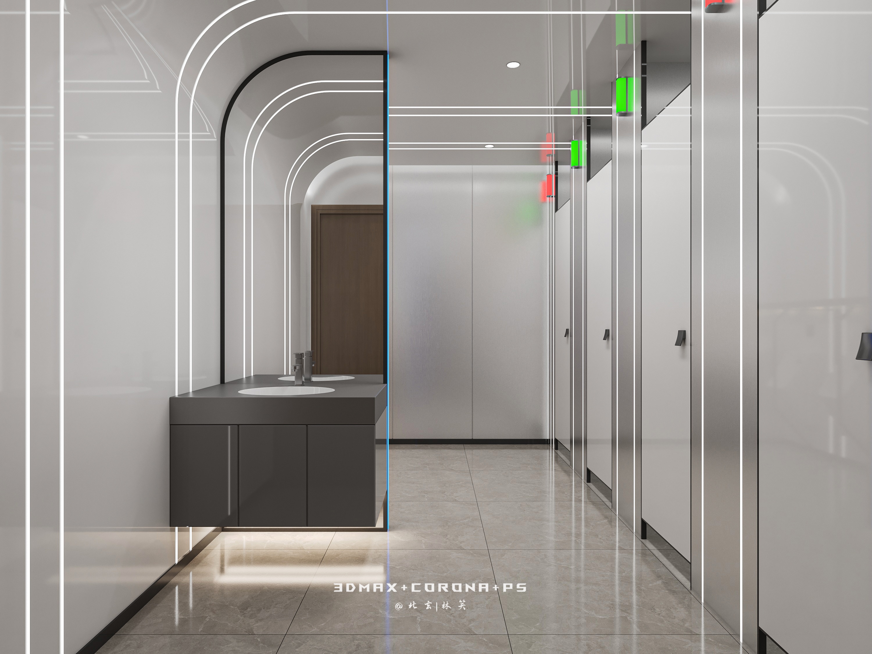 简约干净的办公室装修设计，美观与实用兼备-3