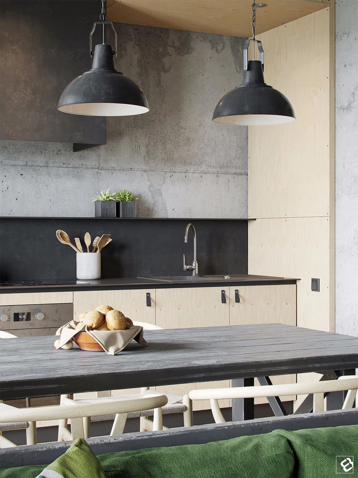 轻工业风 LOFT 住宅设计丨Form8 studio-32