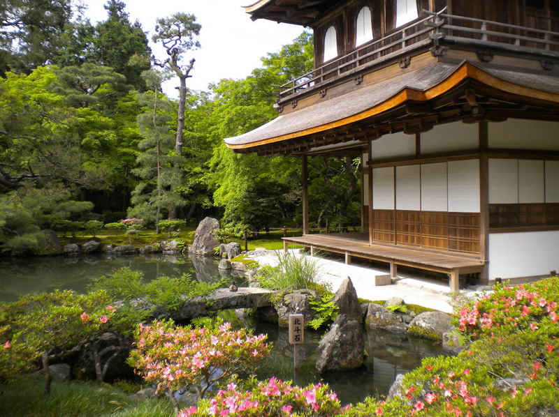 京都金阁寺银阁寺庭院景观及建筑丨日本京都-13