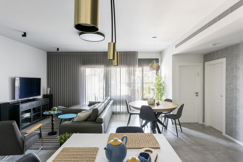 诺埃兹风格蓝色公寓室内设计丨以色列丨瑞珍·本·哈莫-19