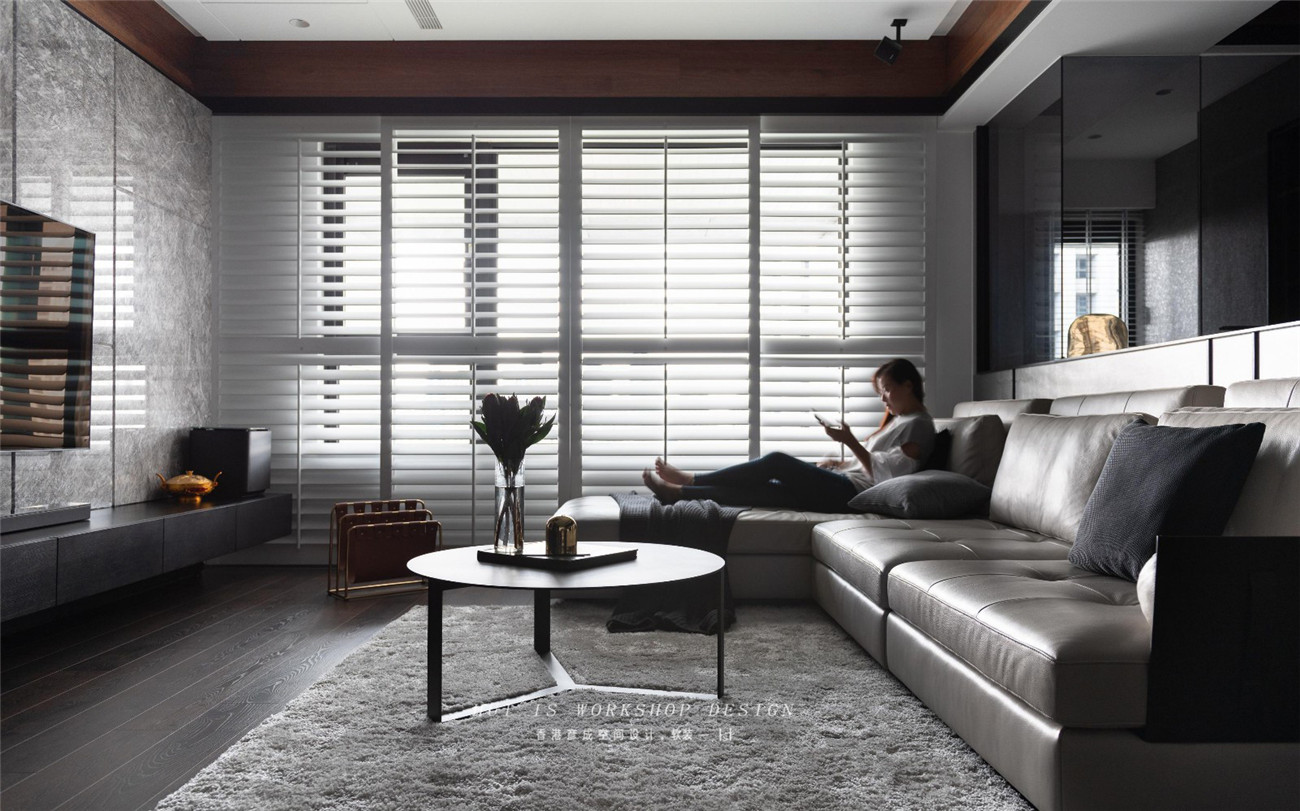 五口之家的三房改四房，明亮后现代风格书房成亮点-9