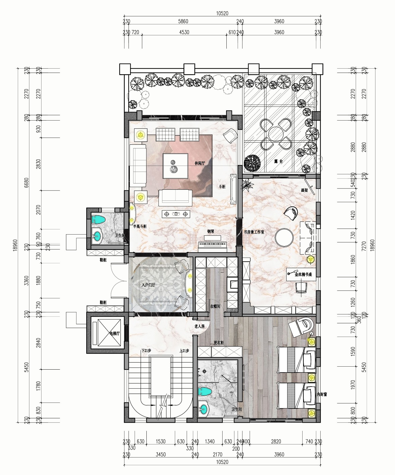 融合之美 | 重庆新江与城天矩别墅设计-41