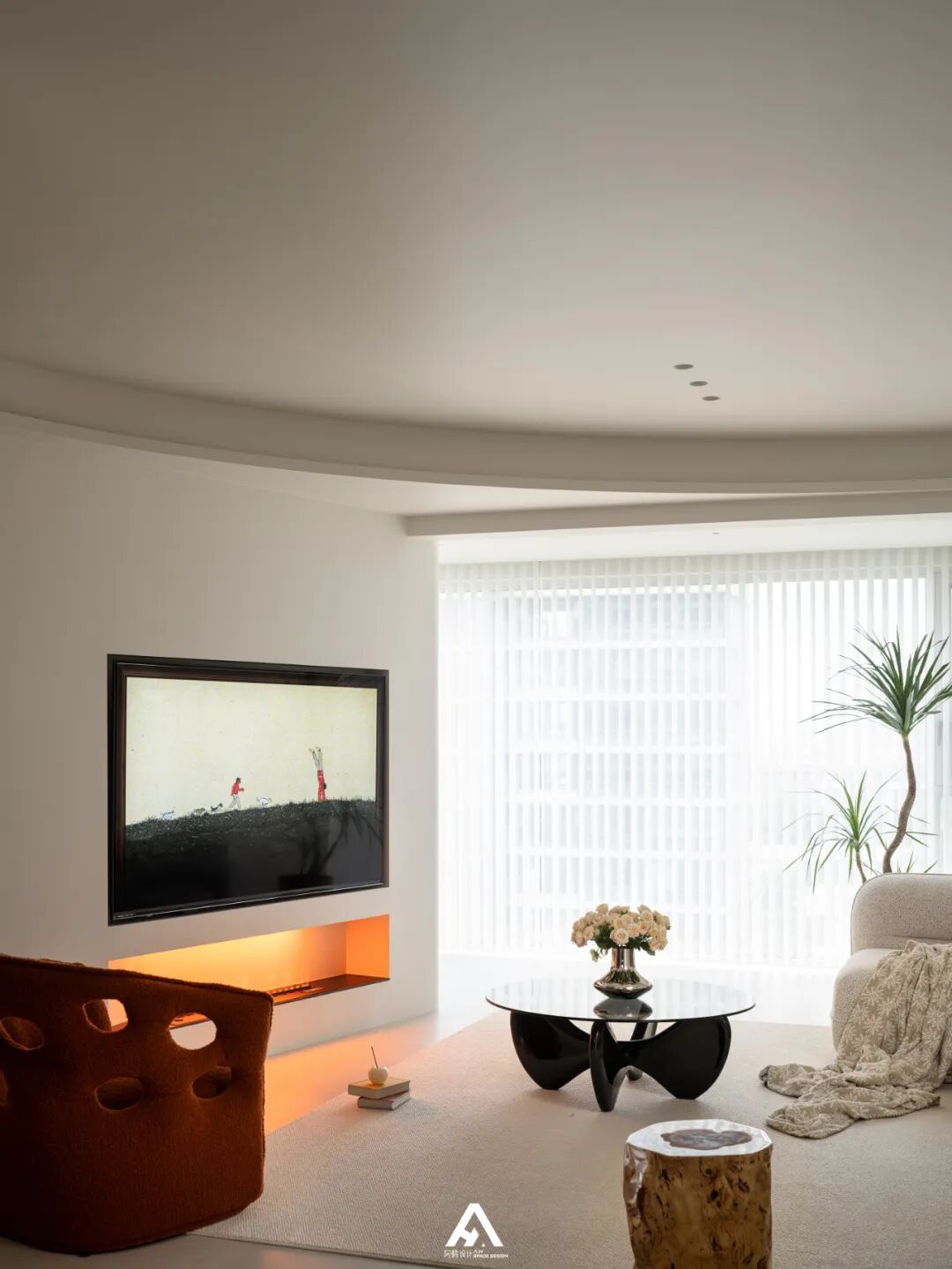 南昌阿鹤设计|自带清凉感的家，淡彩绿意~-8