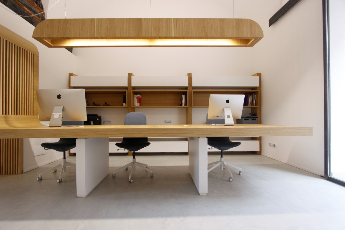 意式木艺办公空间，融合现代设计与精湛木工技艺-11