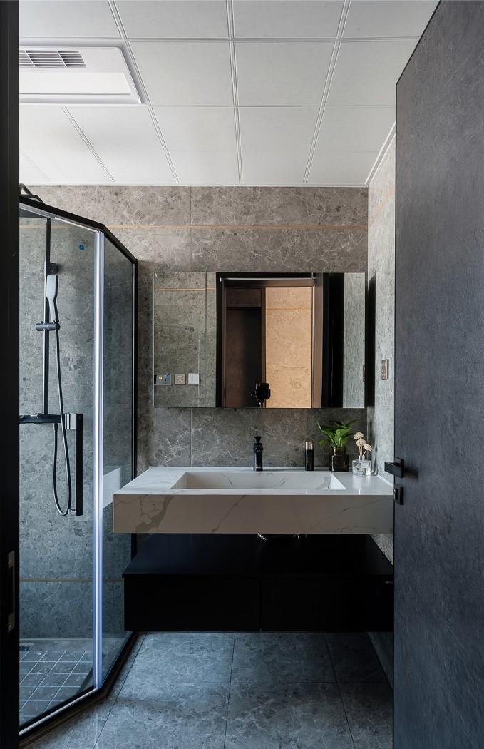 120㎡老气精装房掰成时髦精致轻奢风-63