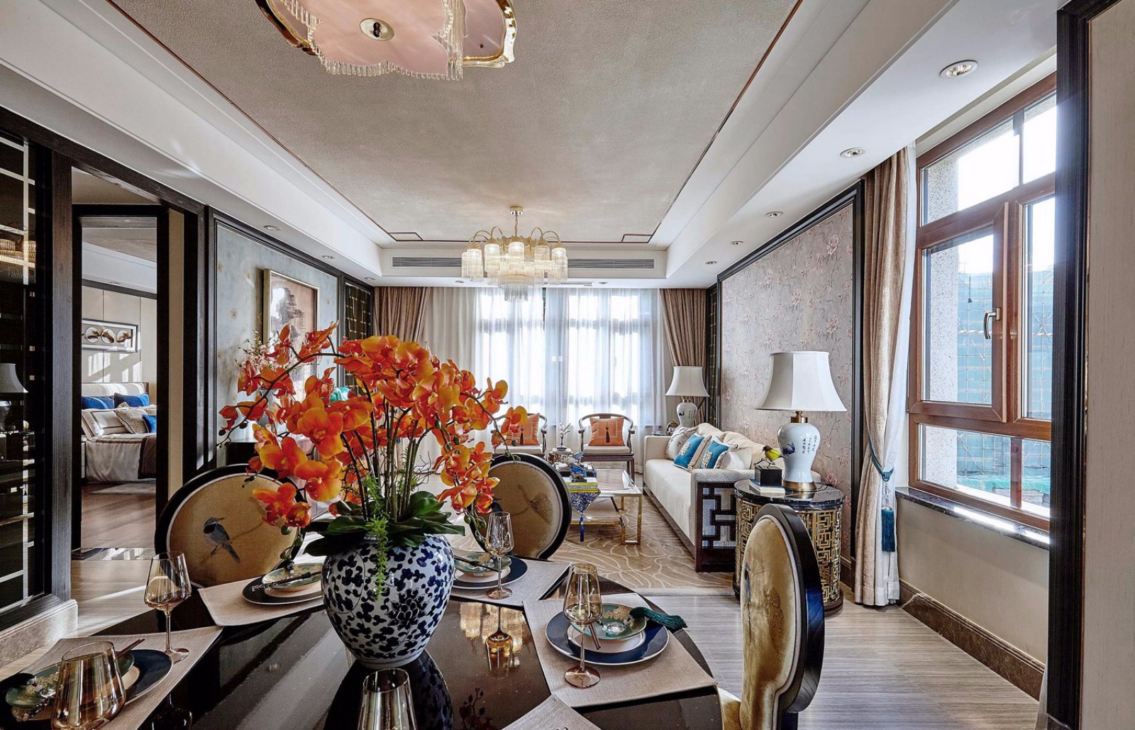 青花瓷——新中式样板间  ArtHouse艺居软装设计-6