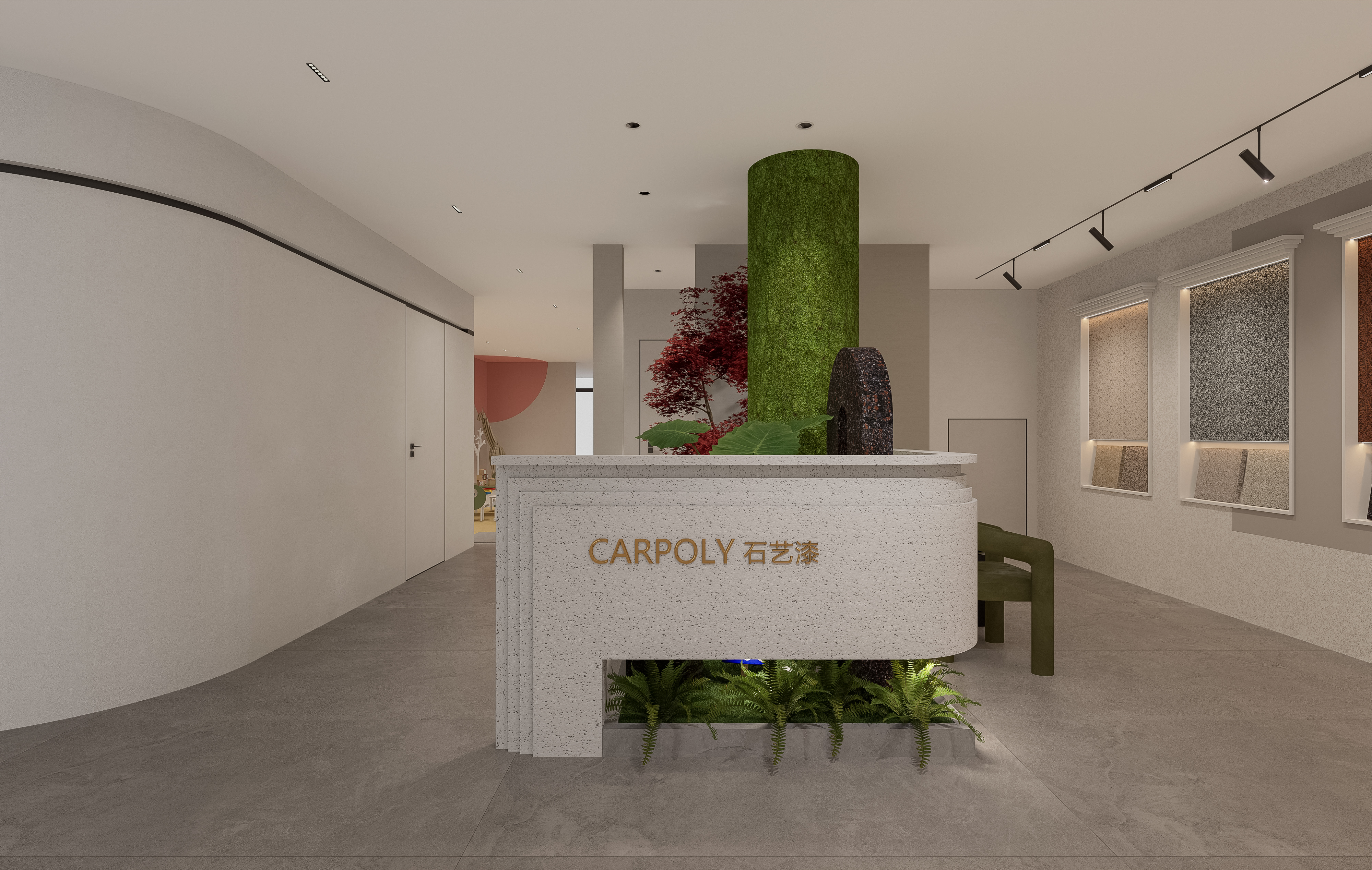 艺术漆展厅室内案例-26