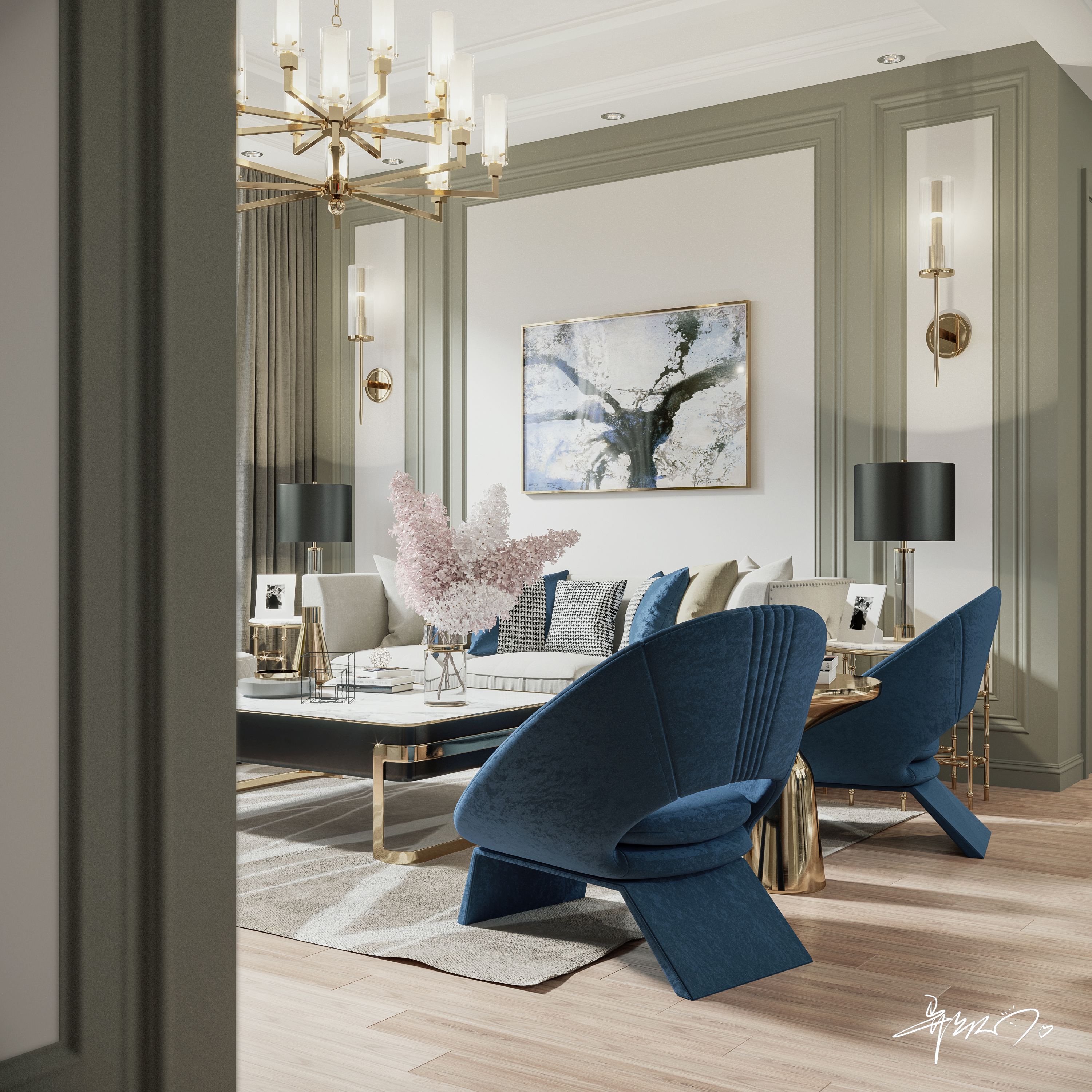 现代轻奢风在 Corona 项目的完美呈现-2