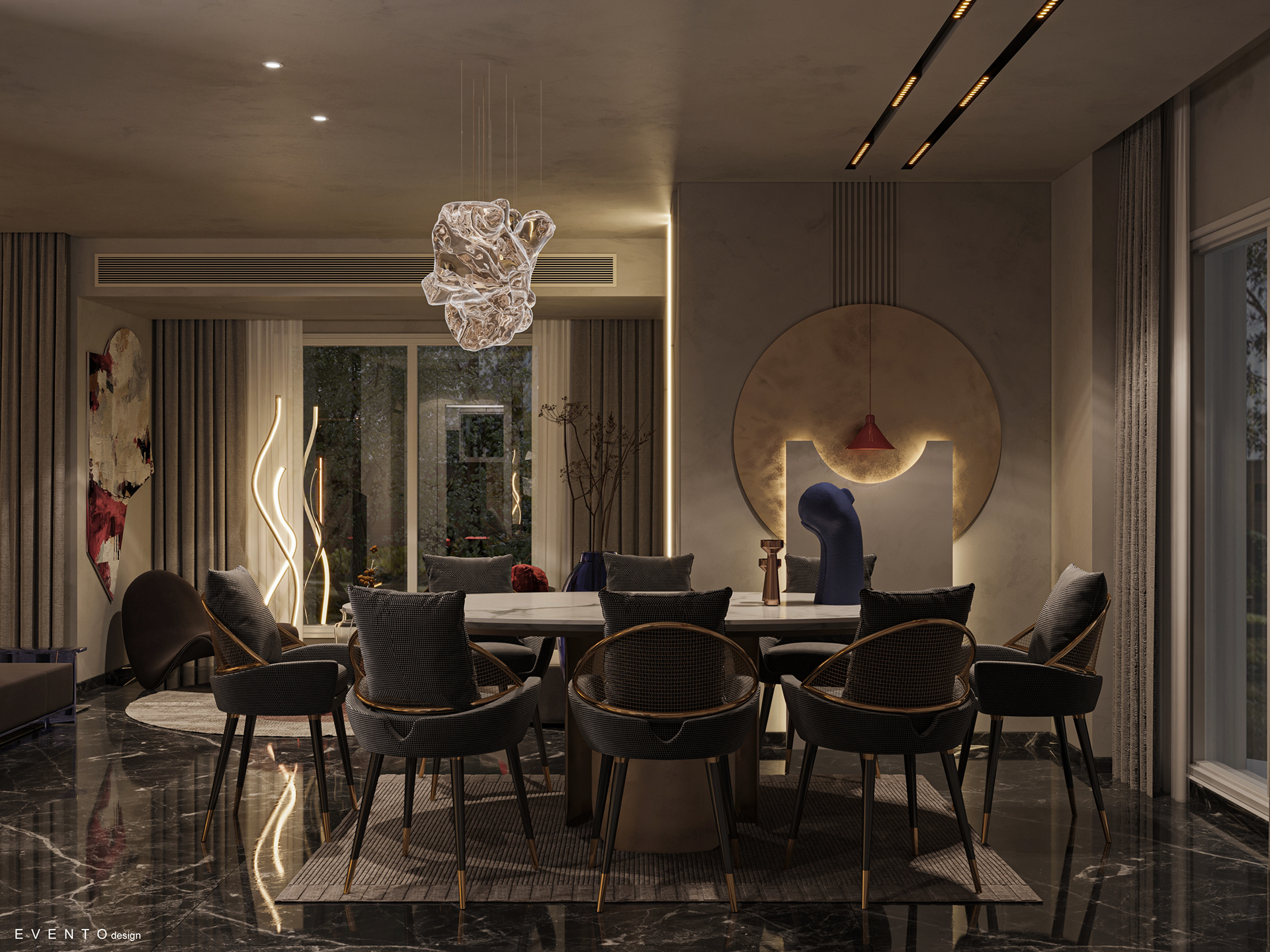 Villa reception (Cairo festival city )-13