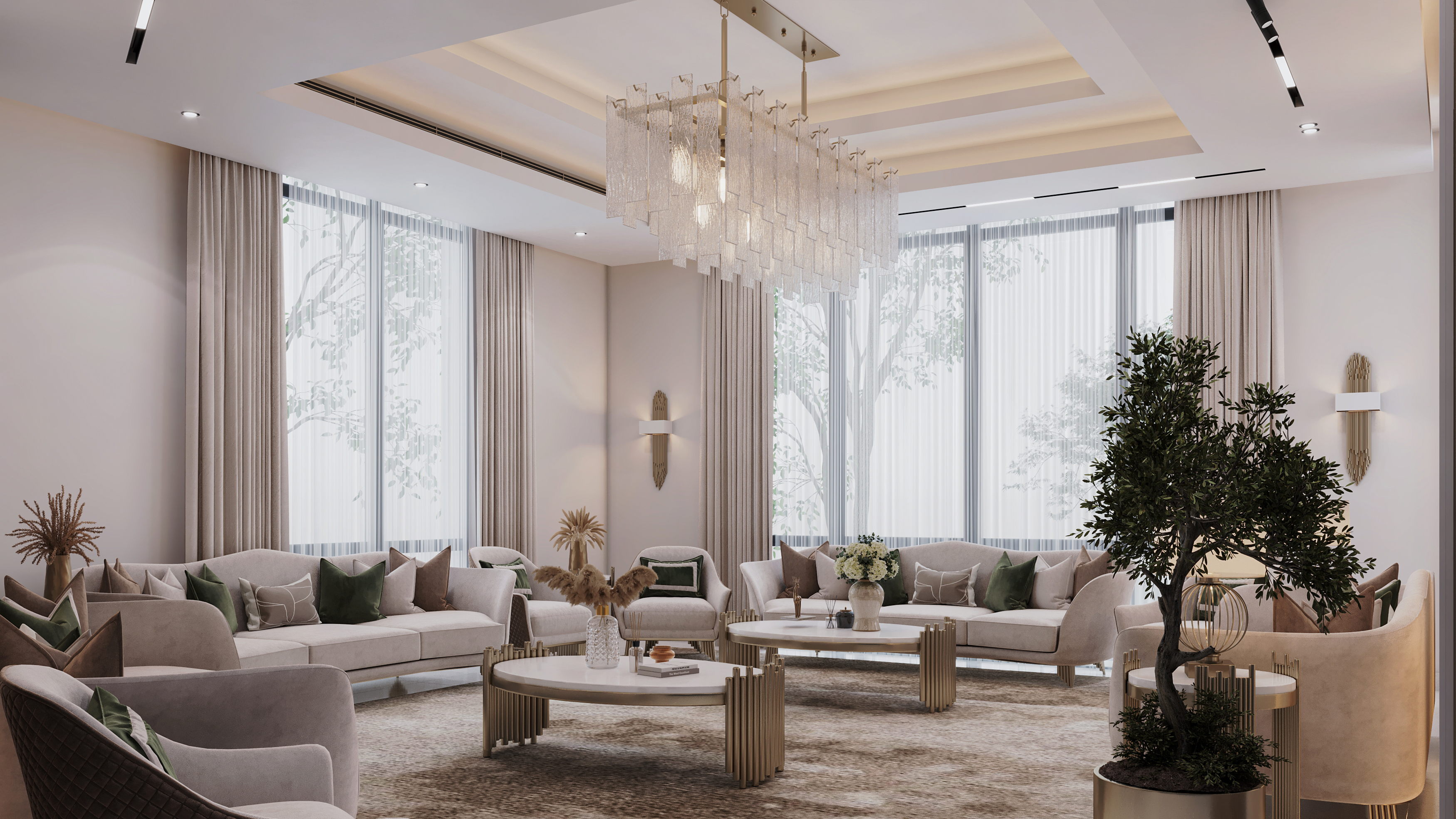 Luxury Women Majlis可直译为奢华女性会客厅 不过这里的Lu·ury可能拼写有误，推测正确的是Luxury  丨阿联酋迪拜丨Archpix Engineering Consultants-7